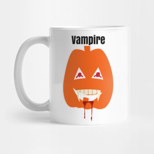 Pumpkin Vampire Mug